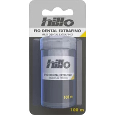 Fio dental hillo pop extra fino 100m, hillo extra fino cp125 pg 100mt