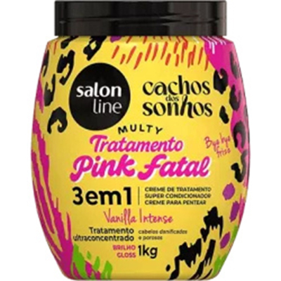 Cr. trat. salon line 3em1 multy pink fatal 1kg 