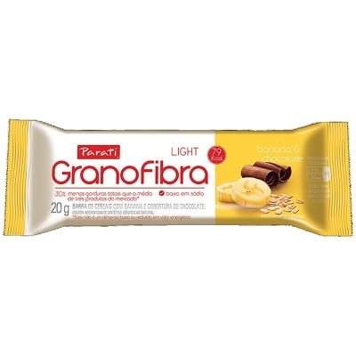 Barra cereal granofibra banana/choc.20g