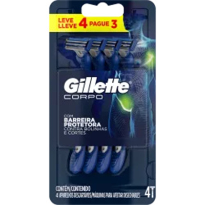 Prestobarba gillette corpo l4p3