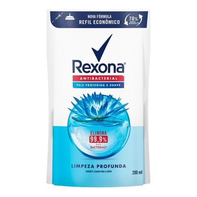 Sab. liq. rexona antibac limp pr ref 200ml