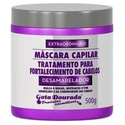 MASCARA FORT 500G DESAMARELADOR GOTA DOURADA 