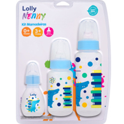 Kit mamadeira lolly tip 240,80,50 r m 