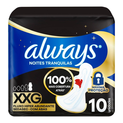 Abs. always noturno noites tranquilas hiper 10un