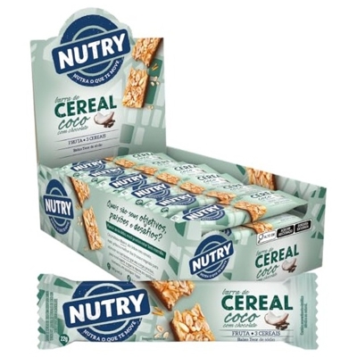 BARRA CEREAL NUTRY P 22G COCO/CHOCOLATE