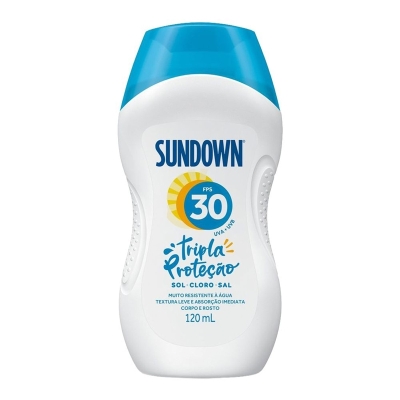PROTETOR SOLAR SUNDOWN 120ML FPS30 PRAIA E PISCINA