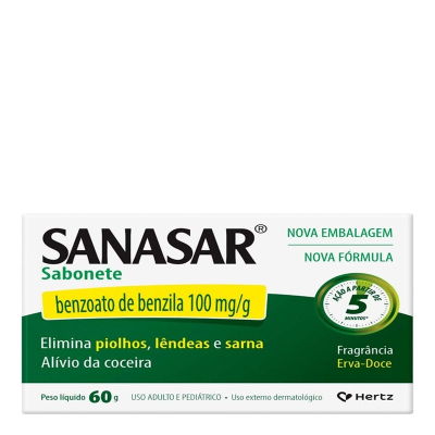 Sanasar sabonete 100 mg g 1x60