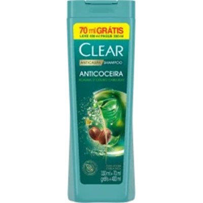 Sh. clear men anticoceira 400ml gratis 70ml