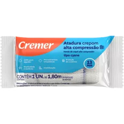 Atadura crepon cysne 6cmx1.80m , crepe cysne 6 cm x 1,80 mt