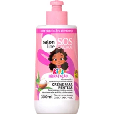 CREME DE PENTEAR SALON LINE 300ML SOS CACHOS KIDS COND