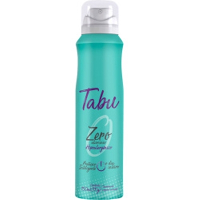 DESODORANTE TABU AERO 150ML ZERO ALUMINIO