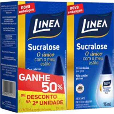 Adocante linea liq 75ml sucralose 2un