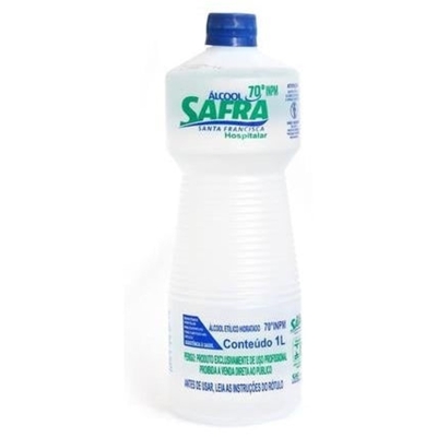 ALCOOL 70 SAFRA 70 1L NEUTRO
