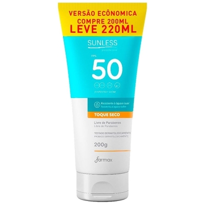 Prot. solar sunless fps50 pg200g lv220g