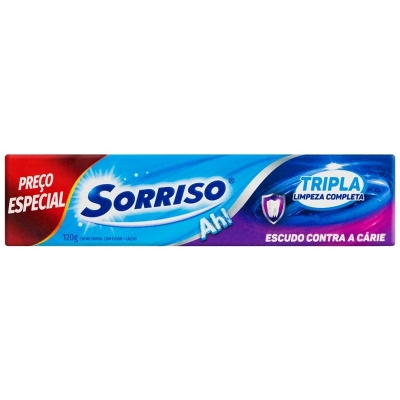 CREME DENTAL SORRISO TRIPLA ACAO 120G 