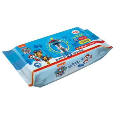 Toalha umed patr canina chase topz baby 100un