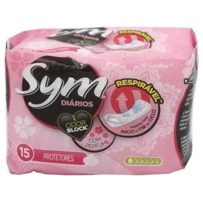 ABSORVENTE SYM PROT DIARIO 15UN COM PERFUME