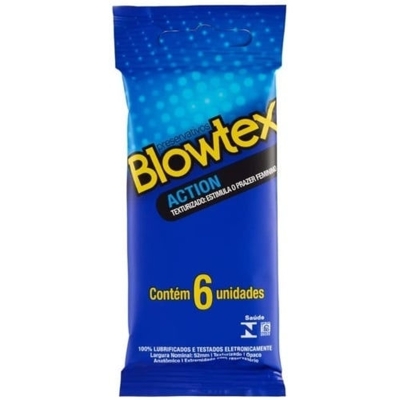 PRESERVATIVO BLOWTEX COM 6 ACTION