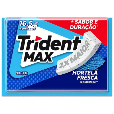 Trident max hortela fresca 16,5g c/4