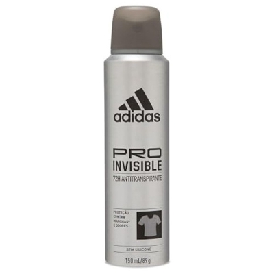 DESODORANTE ADIDAS AERO 150ML PRO INVISIBLE MASC