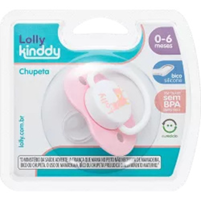 Chupeta zoo bona bico silicone ortod t1 rosa 4814-01-rs, lolly t1 ref 481401 rosa