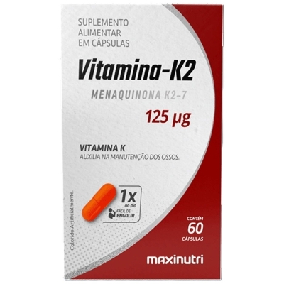 Vitamina k2 125mcg c/60 cps maxinutri