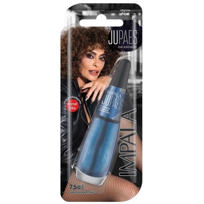 ESMALTE IMPALA JU PAES NA ESTRADA METAL LIKE POTENCIA MAXIMA BLISTER