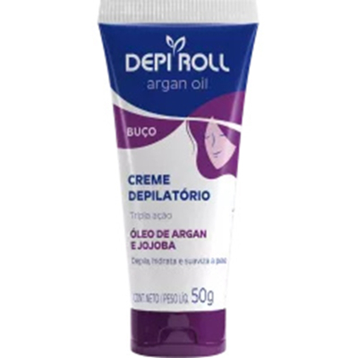 Cr. depilatorio depiroll 50g buco argan, depi roll cr argan oil