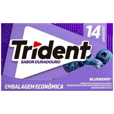 Chiclete trident 14s blueberry 25g