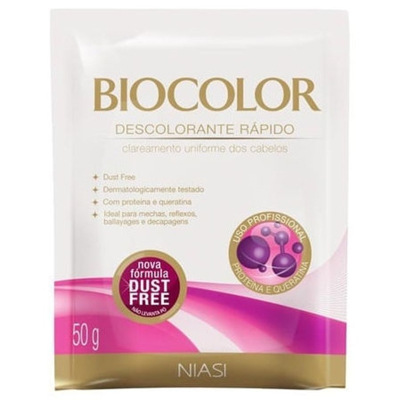Descolorante po biocolor 50g, biocolor proteina e queratina 50gr