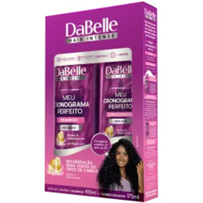 Kit shampoo 410ml+condicionador 175ml dabelle - meu cronograma perfeito - un