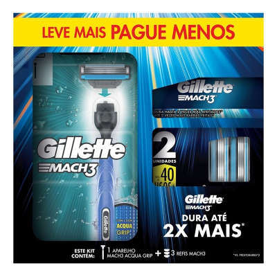 Kit apar mach3 acqua grip reg+3 cargas
