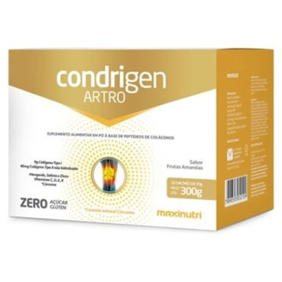 Condrigen artro 300g c/30 saches 10g frutas amarelas maxinutri
