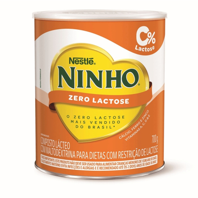 Ninho zero lactose fort+ lt 700g