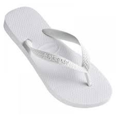 Sandalia havaiana top branco 41/42