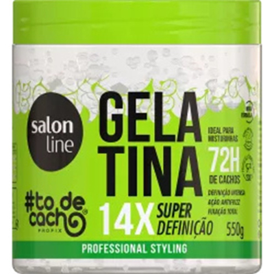 Gelatina salon line 550g todecacho nao sai minh cabec