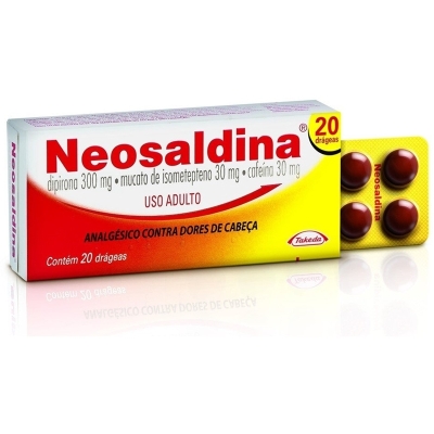 NEOSALDINA 30+300+30MG COM 20 DRG
