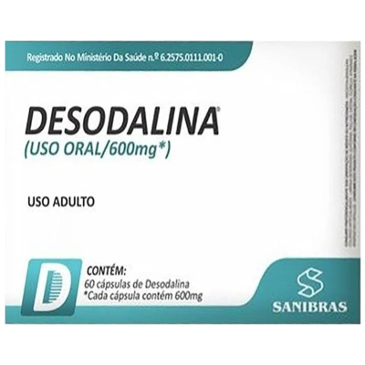 Desodalina 600mg c/60 capsulas (queima gordura)