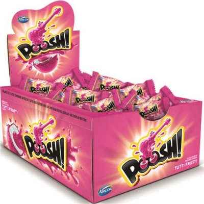 Chiclete poosh 200g - tutti frutti - un