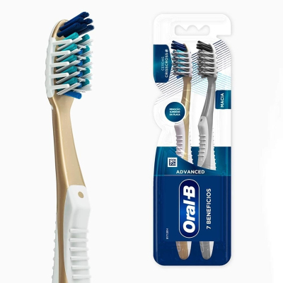 Esc. dent. oral-b pro saude 7beneficios l2p1, oral b classic l3p2 40