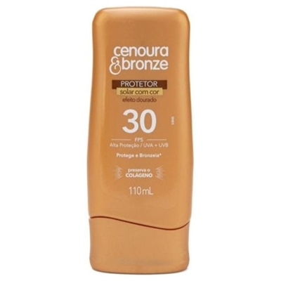 Protetor solar com base cor fps30 cenoura bronze 110ml