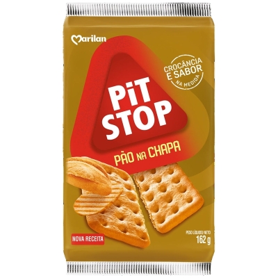 BISCOITO PIT STOP PAO NA CHAPA 137G