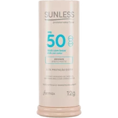 PROTETOR SOLAR SUNLESS 12G FPS50 STICK C BASE BRONZE