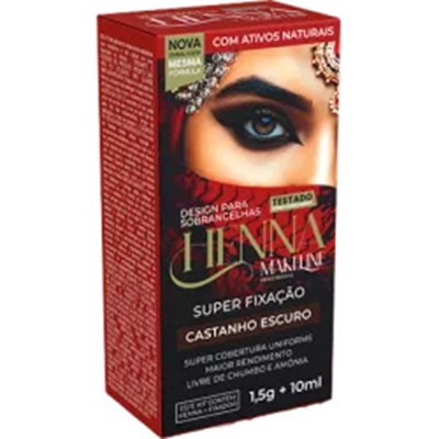 Henna sobrancelha makeline 1,5g 3.0 cast esc