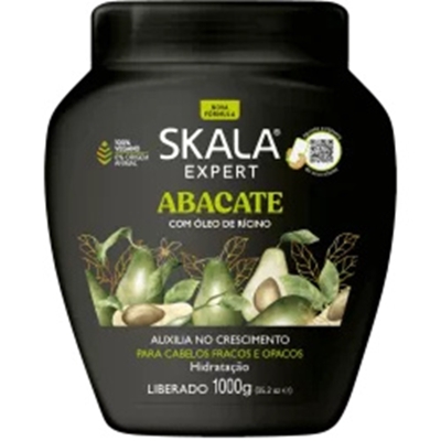 CREME SKALA 1KG ABACATE TRATAMENTO, SKALA ABACATE 1KG