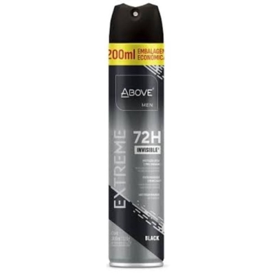 DESODORANTE ABOVE AERO 200ML EXTREME BLACK 