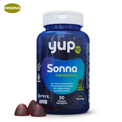 Sonna melatonina 0,21mg c/30 gomas adulto yup gummy nutrye
