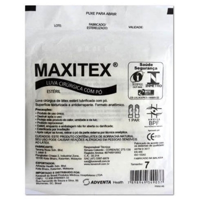 LUVA LATEX PROCEDIMENTO TOP NUGARD C PO - P - KEVENOLL