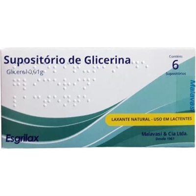 Supositorio esgrilax lactente
