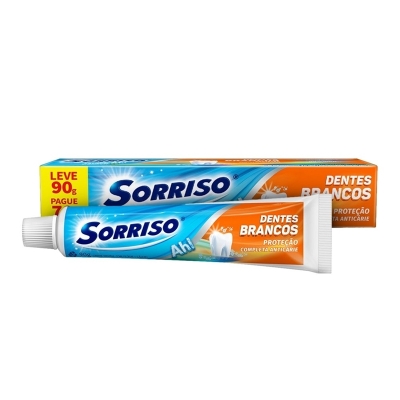 CREME DENTAL SORRISO DENTES BRANCOS 90G 